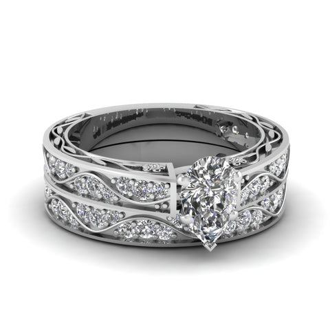pear-cut-antique-filigree-wedding-ring-set-in-white-gold-FDENS3543PE-NL-WG