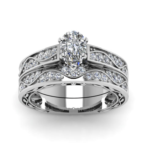 pear-cut-antique-filigree-wedding-ring-set-in-white-gold-FDENS3543PEANGLE5-NL-WG