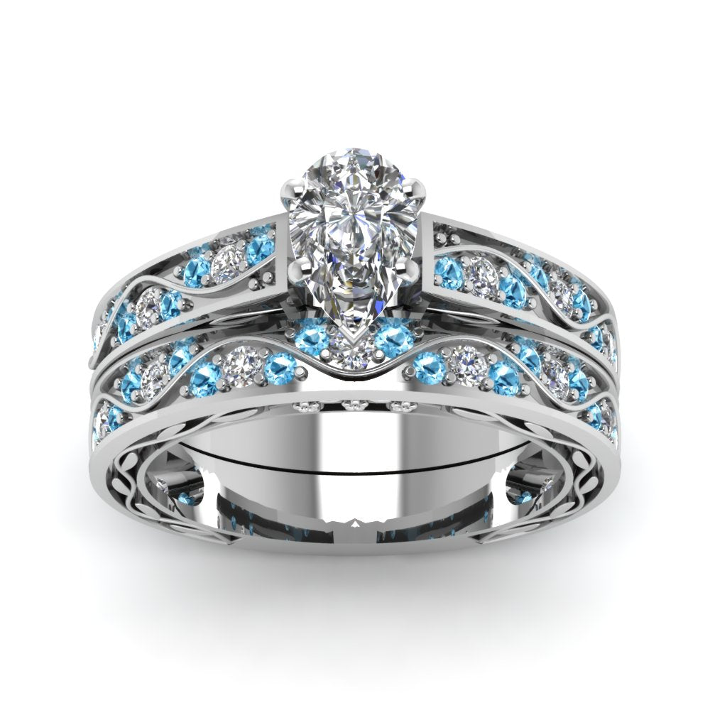 pear-cut-antique-filigree-wedding-ring-set-with-ice-blue-topaz-in-white-gold-FDENS3543PEGICBLTOANGLE5-NL-WG
