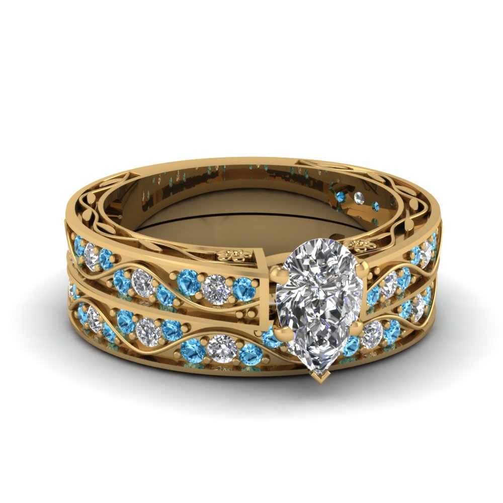 pear-cut-antique-filigree-wedding-ring-set-with-ice-blue-topaz-in-yellow-gold-FDENS3543PEGICBLTO-NL-YG