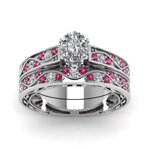 pear-cut-antique-filigree-wedding-ring-set-with-pink-sapphire-in-white-gold-FDENS3543PEGSADRPIANGLE5-NL-WG