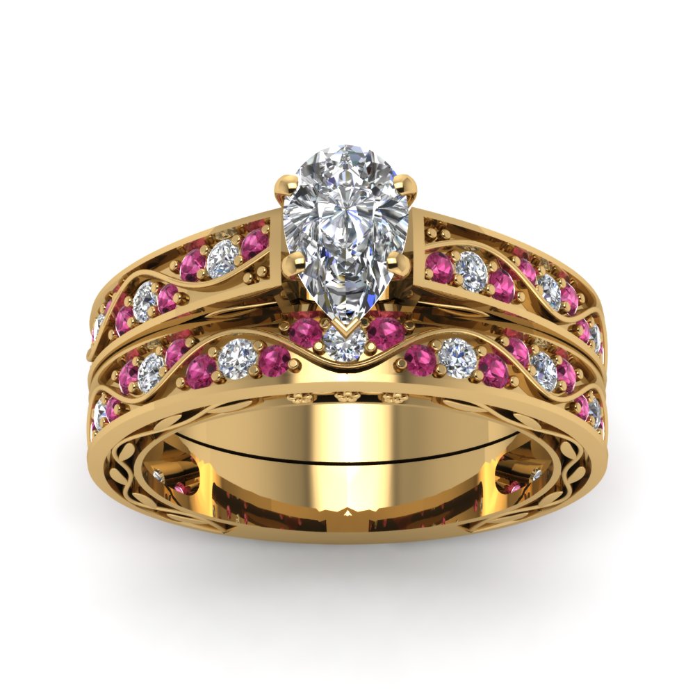 pear-cut-antique-filigree-wedding-ring-set-with-pink-sapphire-in-yellow-gold-FDENS3543PEGSADRPIANGLE5-NL-YG
