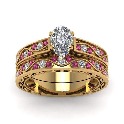 pear-cut-antique-filigree-wedding-ring-set-with-pink-sapphire-in-yellow-gold-FDENS3543PEGSADRPIANGLE5-NL-YG
