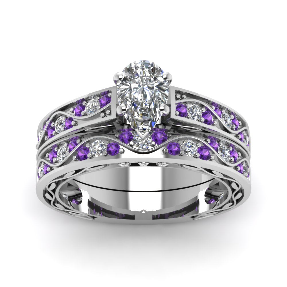 pear-cut-antique-filigree-wedding-ring-set-with-purple-amethyst-in-white-gold-FDENS3543PEGVITOANGLE5-NL-WG