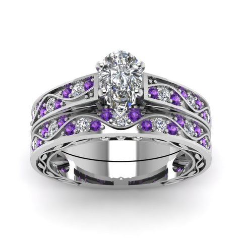 pear-cut-antique-filigree-wedding-ring-set-with-purple-amethyst-in-white-gold-FDENS3543PEGVITOANGLE5-NL-WG