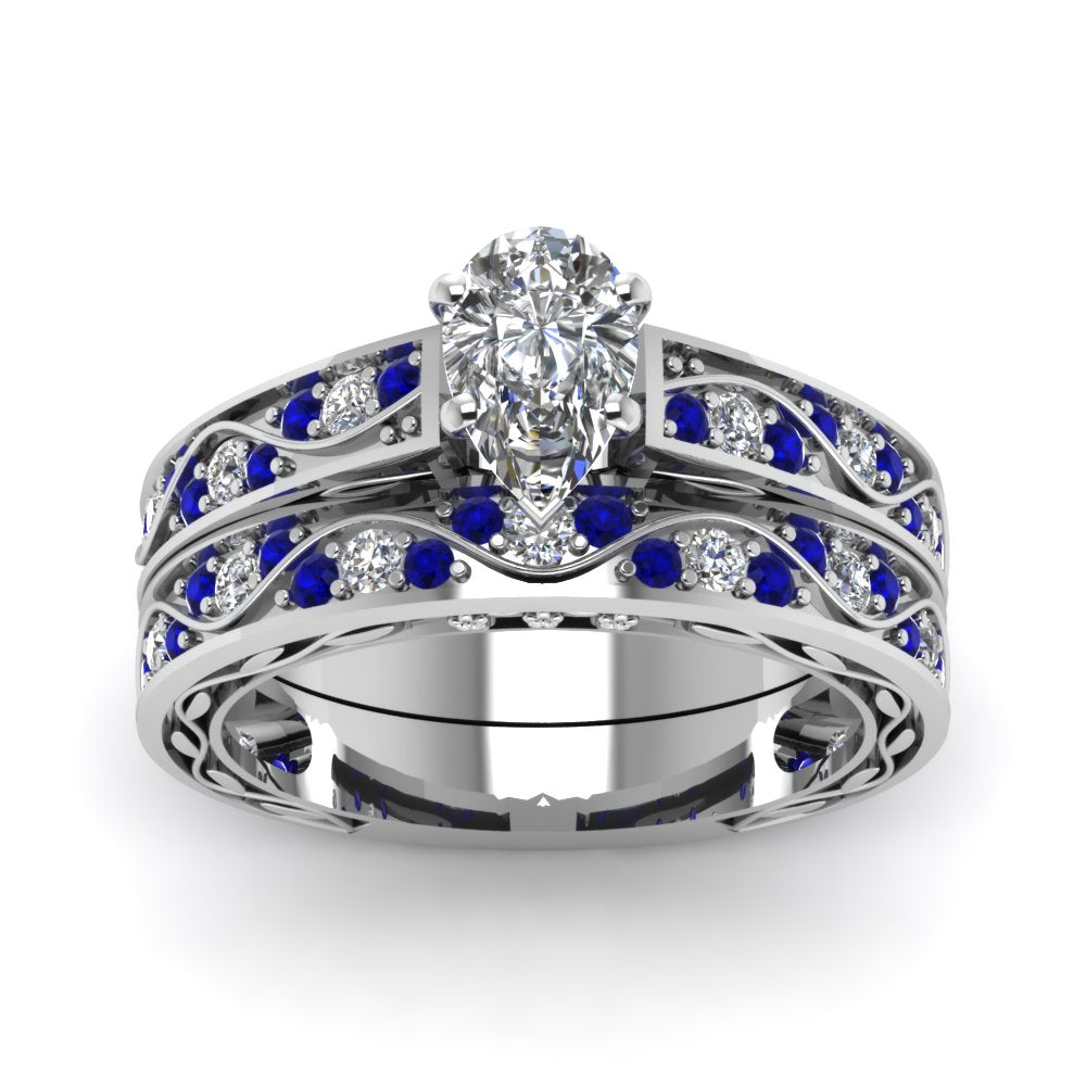 pear-cut-antique-filigree-wedding-ring-set-with-sapphire-in-white-gold-FDENS3543PEGSABLANGLE5-NL-WG