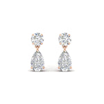 Load image into Gallery viewer, pear-cut-diamond-stud-earrings-with-drop-design-in-rose-gold-fdear11550peangle2-nl-rg_08473cd0-2c9b-4e00-ba61-a6870e2d6667.jpg?v=1769058047