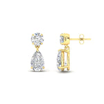 Load image into Gallery viewer, pear-cut-diamond-stud-earrings-with-drop-design-in-yellow-gold-fdear11550peangle3-nl-yg.jpg?v=1769059227