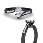 Load image into Gallery viewer, pear-cut-diamond-swirl-channel-ring-in-black-gold-FDENS4028PERANGLE3-NL-BG.jpg?v=1754995953