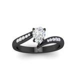 Load image into Gallery viewer, pear-cut-diamond-swirl-channel-ring-in-black-gold-FDENS4028PERANGLE5-NL-BG.jpg?v=1754995953