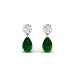 Load image into Gallery viewer, pear-cut-emerald-stud-earrings-with-drop-design-in-white-gold-fdear11550pegemgrangle2-nl-wg_53a9b20d-f85b-4fe1-9d04-bff46322d940.jpg?v=1769058047