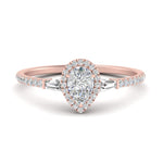 Load image into Gallery viewer, pear-cut-halo-lab-diamond-ring-with-baguette-in-rose-gold-FD10047PER-NL-RG