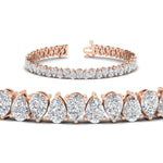 Load image into Gallery viewer, pear-diamond-14-ct-tennis-bracelet
