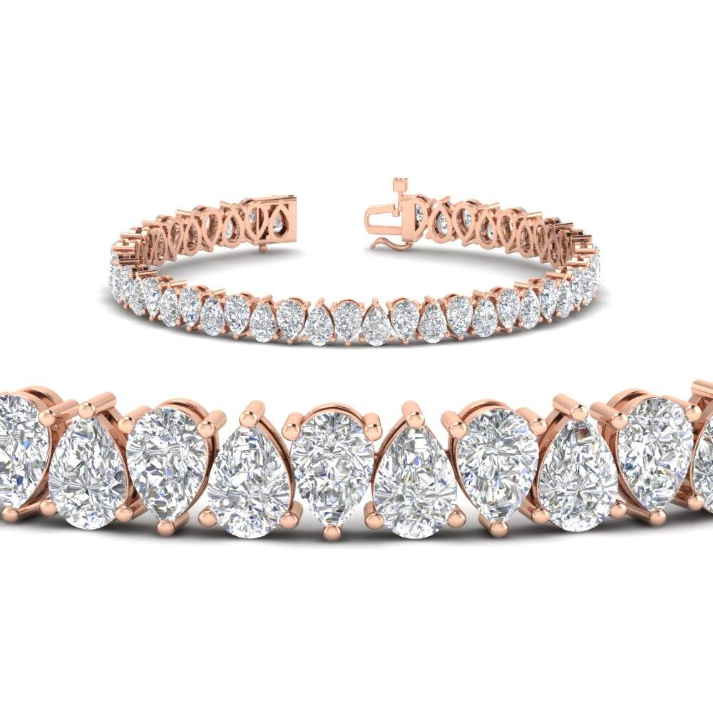 pear-diamond-14-ct-tennis-bracelet