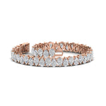Load image into Gallery viewer, pear-diamond-14-ct-tennis-bracelet

