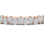 Load image into Gallery viewer, pear-diamond-14-ct-tennis-bracelet
