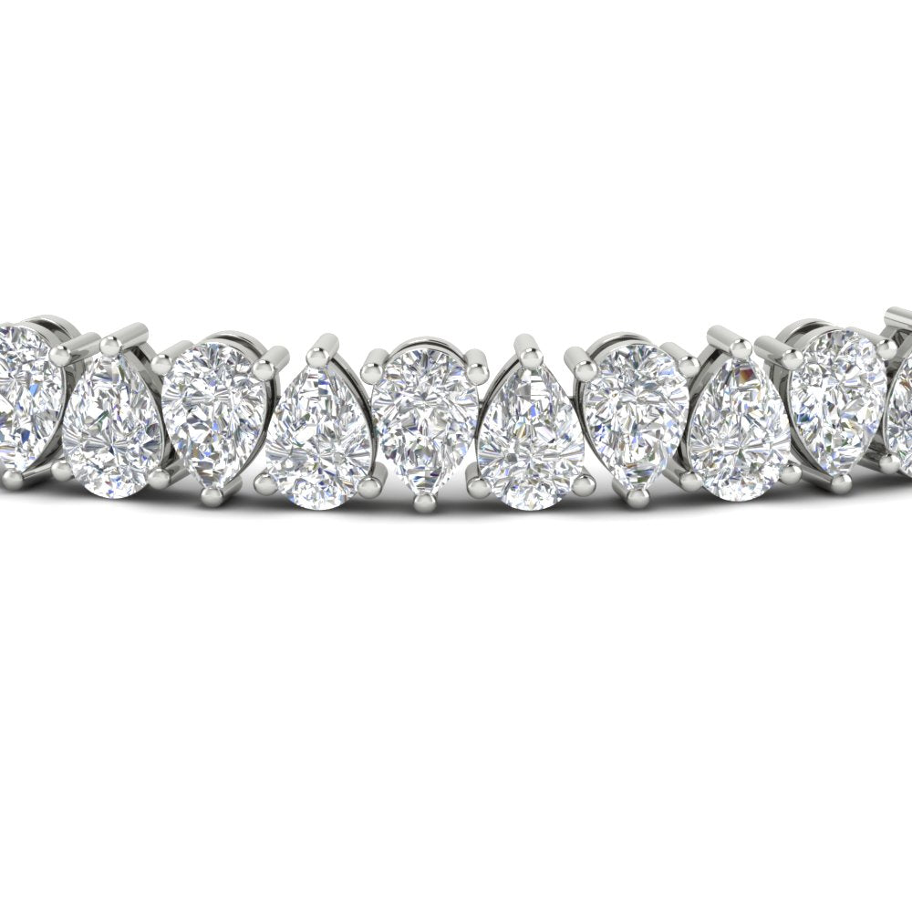 Pear Diamond 14 Ct Tennis Bracelet