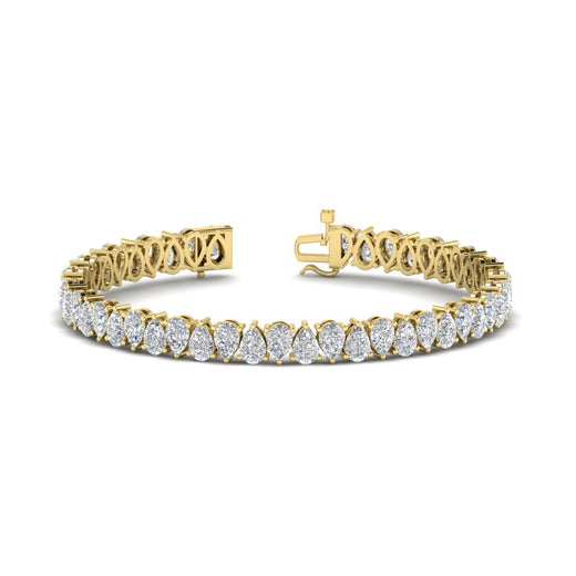 Pear Diamond 14 Ct Tennis Bracelet