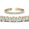 Load image into Gallery viewer, Pear Diamond 14 Ct Tennis Bracelet