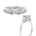 Thumbnail 22 - pear-diamond-cathedral-asscher-cut-engagement-ring-in-platinum-fdenr9210asrangle3-nl-wg