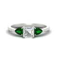 Thumbnail 33 - pear-diamond-cathedral-asscher-cut-engagement-ring-with-emerald-in-white-gold-fdenr9210asrgemgrsleep-nl-wg