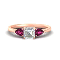 Thumbnail 9 - pear-diamond-cathedral-asscher-cut-engagement-ring-with-pink-sapphire-in-rose-gold-fdenr9210asrgsadrpisleep-nl-rg