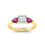 Load image into Gallery viewer, pear-diamond-cathedral-asscher-cut-engagement-ring-with-pink-sapphire-in-yellow-gold-fdenr9210asrgsadrpiangle5-nl-yg.jpg?v=1758259331
