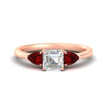 Thumbnail 17 - pear-diamond-cathedral-asscher-cut-engagement-ring-with-ruby-in-rose-gold-fdenr9210asrgrudrsleep-nl-rg