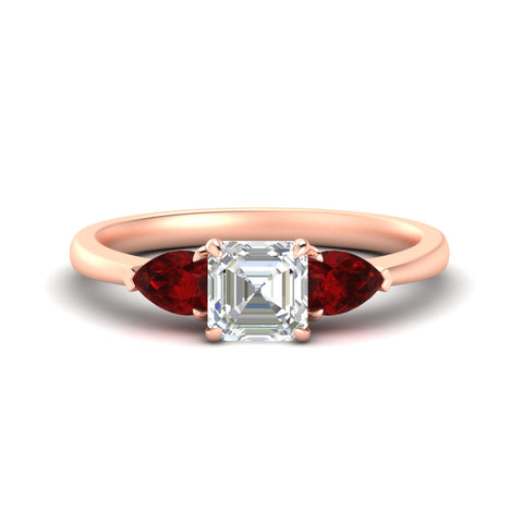 pear-diamond-cathedral-asscher-cut-engagement-ring-with-ruby-in-rose-gold-fdenr9210asrgrudrsleep-nl-rg