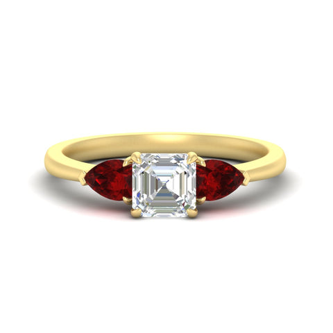 pear-diamond-cathedral-asscher-cut-engagement-ring-with-ruby-in-yellow-gold-fdenr9210asrgrudrsleep-nl-yg