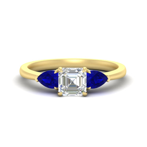 pear-diamond-cathedral-asscher-cut-engagement-ring-with-sapphire-in-yellow-gold-fdenr9210asrgsablsleep-nl-yg