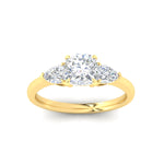 Load image into Gallery viewer, pear-diamond-cathedral-cushion-cut-engagement-ring-in-yellow-gold-fdenr9210curangle5-nl-yg
