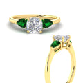 Thumbnail 58 - pear-diamond-cathedral-cushion-cut-engagement-ring-with-emerald-in-yellow-gold-fdenr9210curgemgrangle3-nl-yg