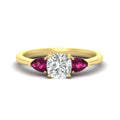 Thumbnail 53 - pear-diamond-cathedral-cushion-cut-engagement-ring-with-pink-sapphire-in-yellow-gold-fdenr9210curgsadrpisleep-nl-yg