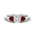 Thumbnail 41 - pear-diamond-cathedral-cushion-cut-engagement-ring-with-ruby-in-white-gold-fdenr9210curgrudrsleep-nl-wg