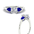Thumbnail 30 - pear-diamond-cathedral-cushion-cut-engagement-ring-with-sapphire-in-white-gold-fdenr9210curgsablangle3-nl-wg