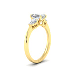 Load image into Gallery viewer, pear-diamond-cathedral-emerald-cut-engagement-ring-in-yellow-gold-fdenr9210emrangle2-nl-yg