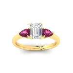 Load image into Gallery viewer, pear-diamond-cathedral-emerald-cut-engagement-ring-with-pink-sapphire-in-yellow-gold-fdenr9210emrgsadrpiangle5-nl-yg.jpg?v=1758097711

