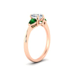 Load image into Gallery viewer, pear-diamond-cathedral-heart-shaped-engagement-ring-with-emerald-in-rose-gold-fdenr9210htrgemgrangle2-nl-rg?v=1758096795
