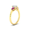 Load image into Gallery viewer, pear-diamond-cathedral-heart-shaped-engagement-ring-with-pink-sapphire-in-yellow-gold-fdenr9210htrgsadrpiangle2-nl-yg?v=1758096795
