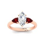 Load image into Gallery viewer, pear-diamond-cathedral-marquise-cut-engagement-ring-with-ruby-in-rose-gold-fdenr9210mqrgrudrangle5-nl-rg
