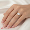 Load image into Gallery viewer, pear-diamond-cathedral-oval-shaped-engagement-ring-in-yellow-gold-fdenr9210