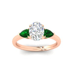 Load image into Gallery viewer, pear-diamond-cathedral-oval-shaped-engagement-ring-with-emerald-in-rose-gold-fdenr9210ovrgemgrangle5-nl-rg.jpg?v=1758087322
