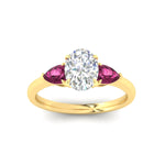 Load image into Gallery viewer, pear-diamond-cathedral-oval-shaped-engagement-ring-with-pink-sapphire-in-yellow-gold-fdenr9210ovrgsadrpiangle5-nl-yg.jpg?v=1758087322
