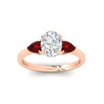 Load image into Gallery viewer, pear-diamond-cathedral-oval-shaped-engagement-ring-with-ruby-in-rose-gold-fdenr9210ovrgrudrangle5-nl-rg.jpg?v=1758087322
