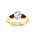 Load image into Gallery viewer, pear-diamond-cathedral-oval-shaped-engagement-ring-with-ruby-in-yellow-gold-fdenr9210ovrgrudrangle5-nl-yg.jpg?v=1758087322
