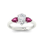 Load image into Gallery viewer, pear-diamond-cathedral-pear-shaped-engagement-ring-with-pink-sapphire-in-white-gold-fdenr9210pergsadrpiangle5-nl-wg
