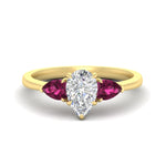 Load image into Gallery viewer, pear-diamond-cathedral-pear-shaped-engagement-ring-with-pink-sapphire-in-yellow-gold-fdenr9210pergsadrpisleep-nl-yg
