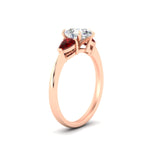 Load image into Gallery viewer, pear-diamond-cathedral-pear-shaped-engagement-ring-with-ruby-in-rose-gold-fdenr9210pergrudrangle2-nl-rg
