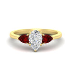 Load image into Gallery viewer, pear-diamond-cathedral-pear-shaped-engagement-ring-with-ruby-in-yellow-gold-fdenr9210pergrudrsleep-nl-yg
